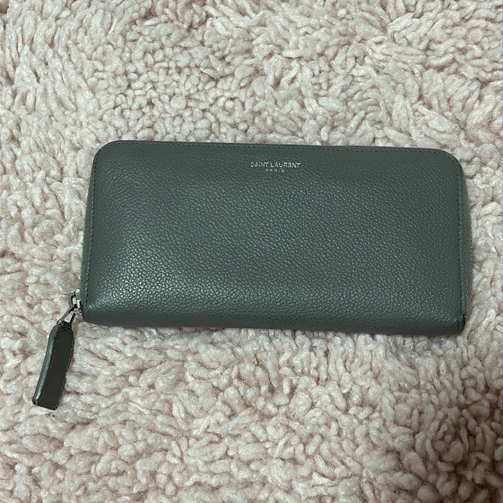 Grey Saint Laurent Wallet